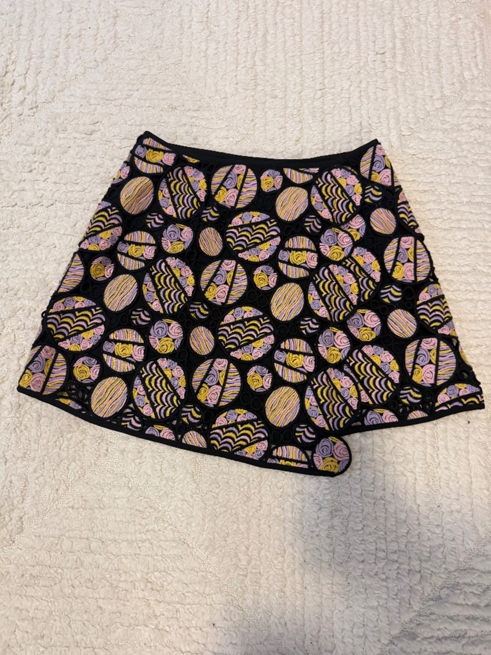 Cynthia Rowley Embroidered Mini Skirt